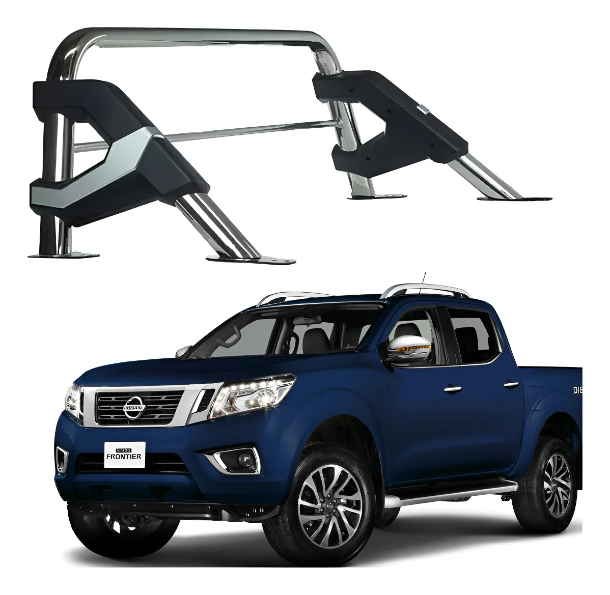 Roll Bar Elite Inoxidable Nissan Np300 Frontier 2016 - 2023 - Image 1