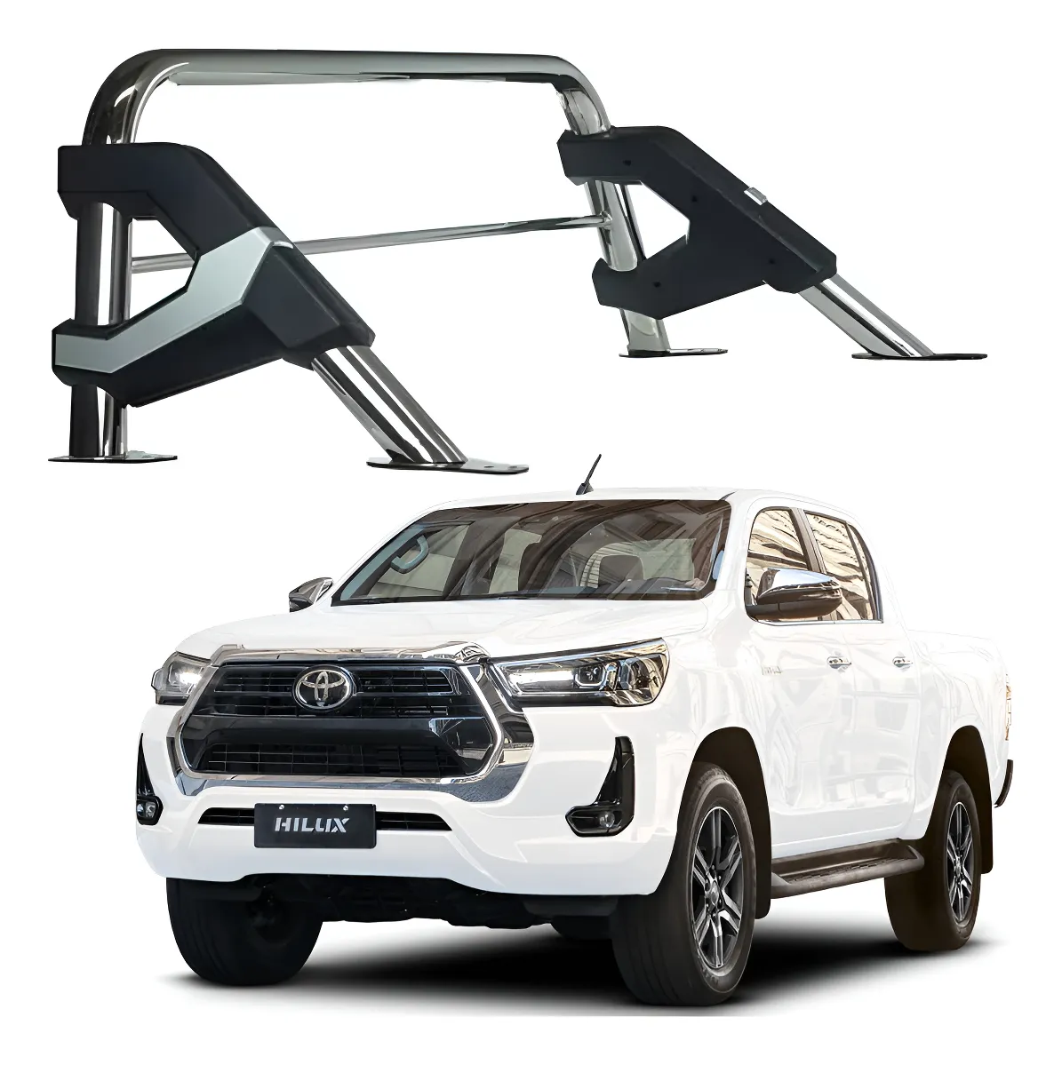 Roll Bar Elite Acero Inoxidable Toyota Hilux 2016 - 2024 - Image 1