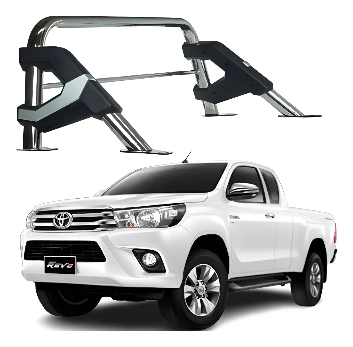 Roll Bar Elite Acero Inoxidable Toyota Hilux 2005 - 2015 - Image 1