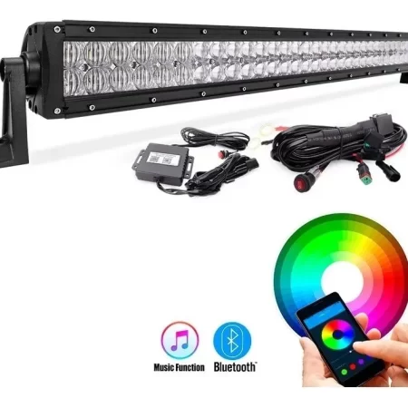 Barra Luz Led 22puLG Mictuning Rgb5d Multicolor Jeep Atv Suv