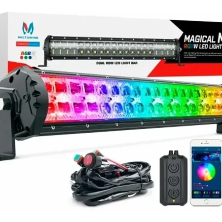 Barra Luz Led 22 PuLG Mictuning Jeep Rzr Can Am Magical Rgbw