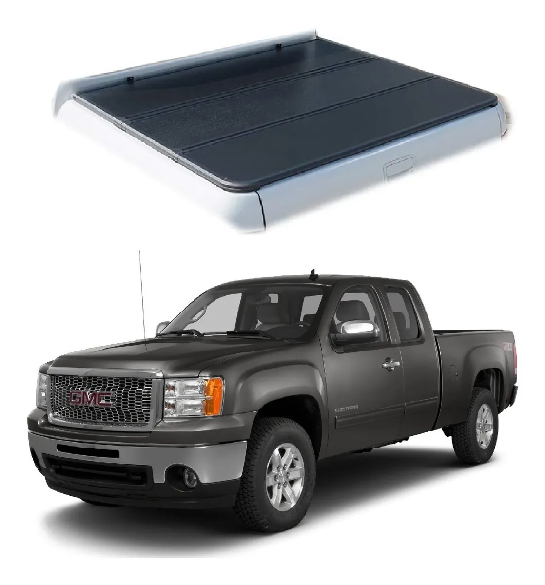Tapa Cubre Batea Hard 3 Fold Gmc Sierra 2007 - 2013 - Image 1