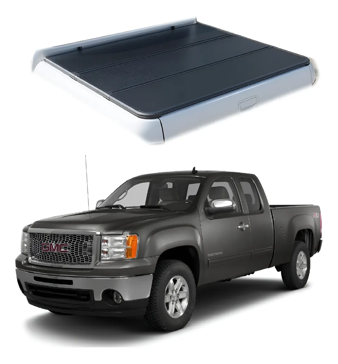 Tapa Cubre Batea Hard 3 Fold Gmc Sierra 2007 - 2013 - Image 1