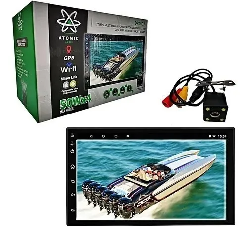 Estereo Atomic Droid7 Android Wifi Bt & Apps
