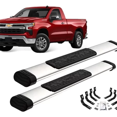 Estribos Bronx Chevrolet Silverado 2019 - 2022 Cab/sen Negro