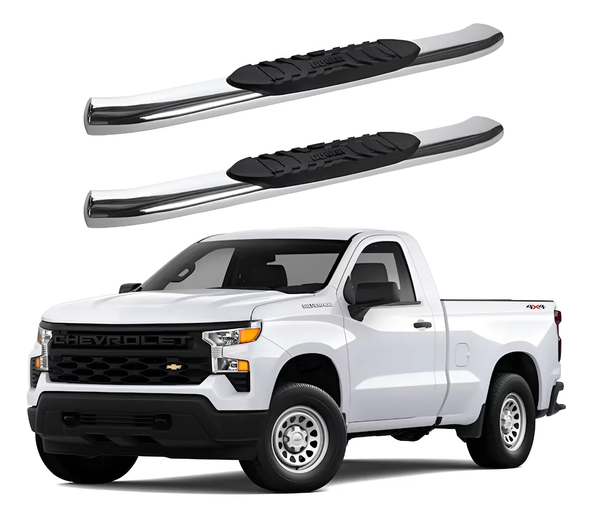 Estribos Widesider Inoxidables Silverado 2019 - 2022 - Image 1