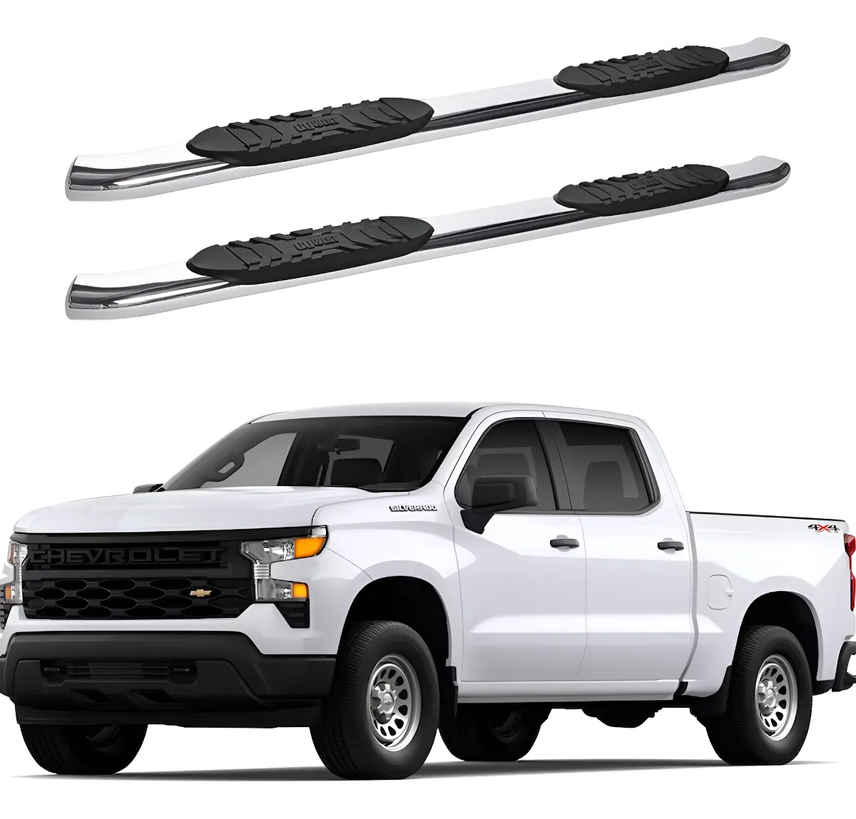 Estribos Widesider Inox Para Chevrolet Silverado 2019 - 2023 - Image 1