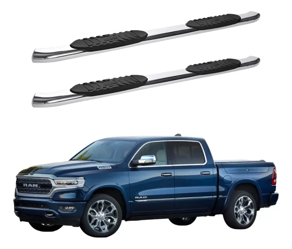 Estribos Widesider Ram 1500 Limited 2019 - 2022 Dob Cab Inox