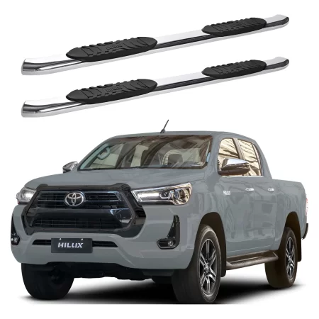 Estribos Widesider Inoxidables Para Toyota Hilux 2016 - 2023