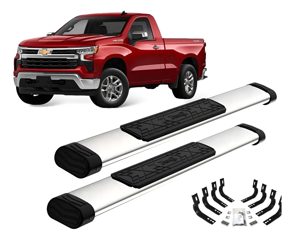 Estribos Bronx Chevrolet Silverado 2022 Cabina Sencilla - Image 1