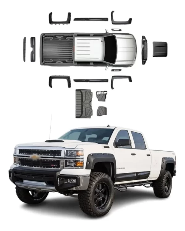 Kit Off Road Chev Silverado 1500 Caja Corta 2014-2015