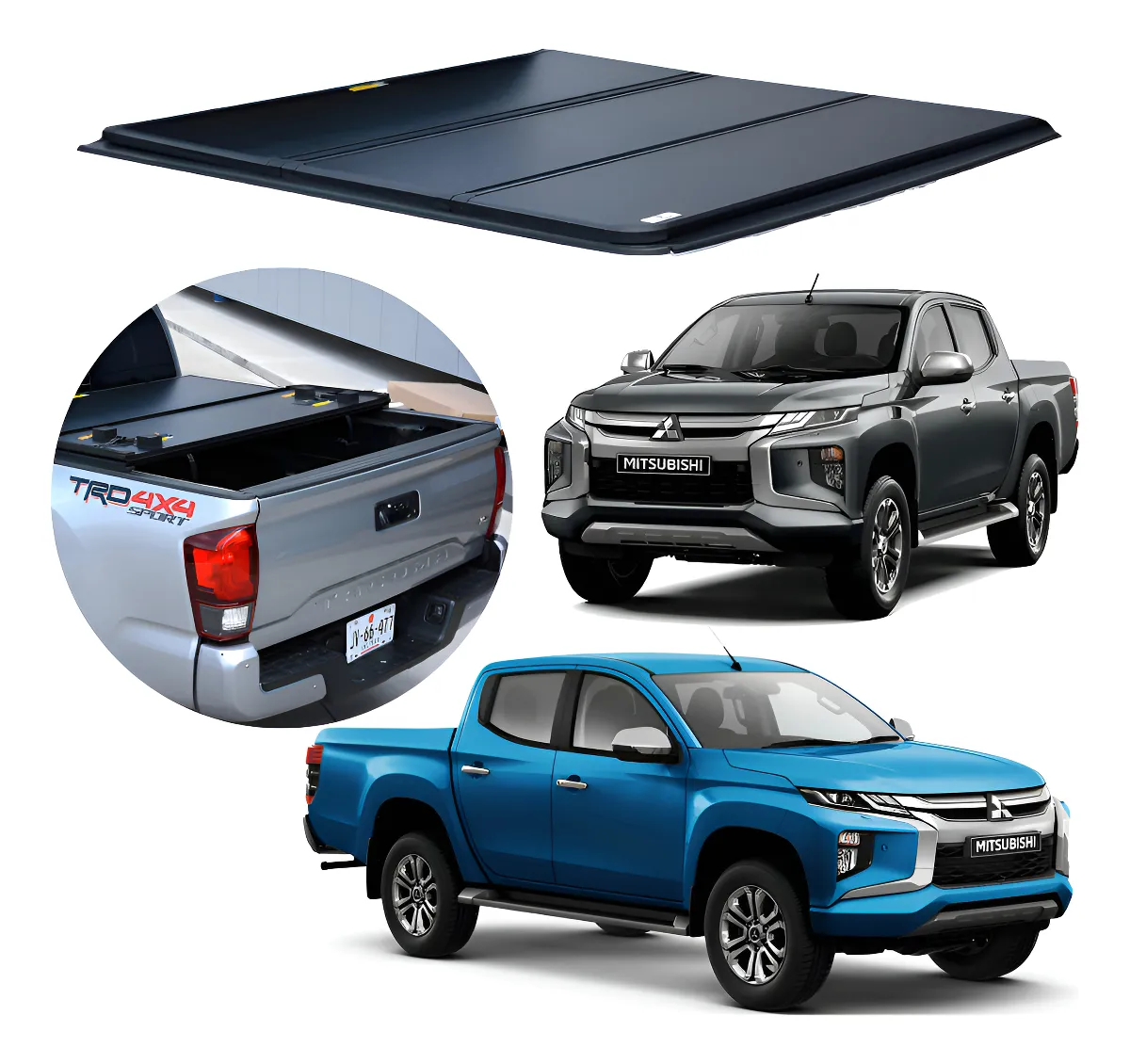 Tapa De Batea 3 Secciones Para Mitsubishi L200 2015 - 2023 - Image 1