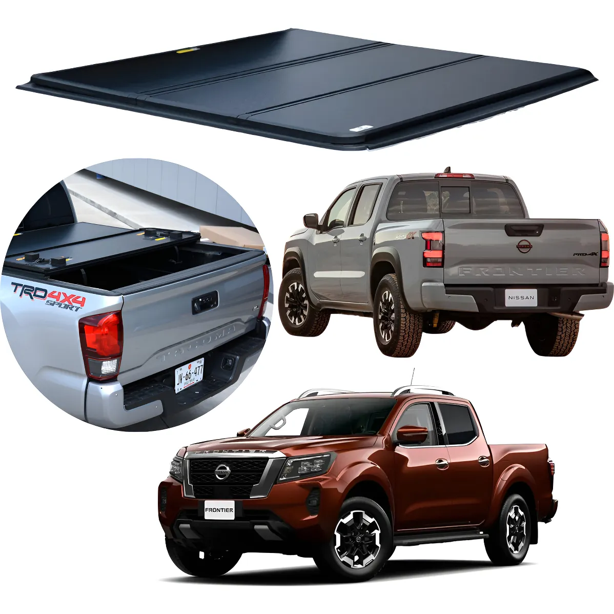 Tapa De Batea 3 Secciones Nissan Np300 Frontier 2021 - 2024 - Image 1