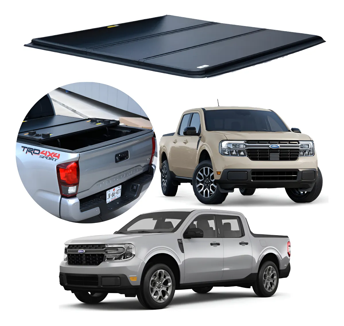 Tapa Cubre Batea 3 Secciones Para Ford Maverick 2022 - 2024 - Image 1