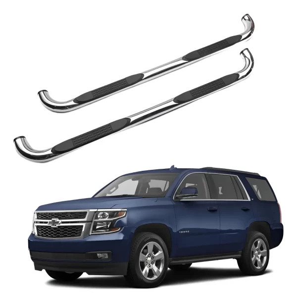 Estribos Redondos Chevrolet Tahoe 2000 - 2020 Acero Inox