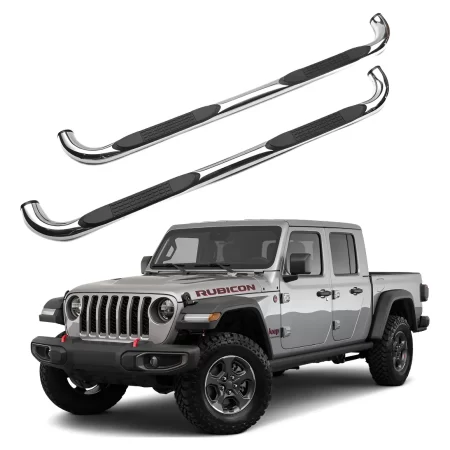 Estribos Redondos Jeep Gladiator 2020 - 2023 Acero Inox