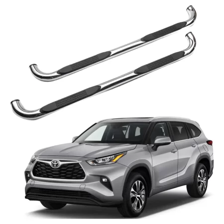Estribos Redondos Toyota Highlander 2020 - 2022 Acero Inox
