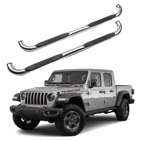 Estribos Redondos Jeep Gladiator 2020 - 2023 Acero Inox