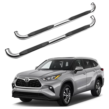 Estribos Redondos Toyota Highlander 2020 - 2022 Acero Inox