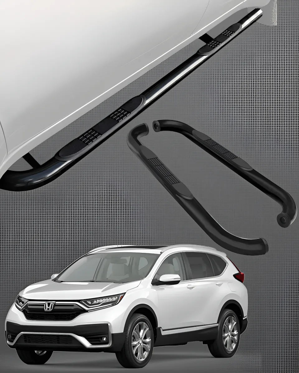 Estribos Tubulares Honda Cr-v 2017 - 2020 Suv Negros - Image 1