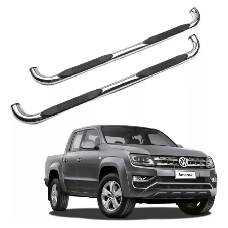 Estribos Redondos Volkswagen Amarok 2010 - 2020 Inoxidables