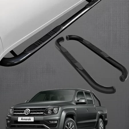 Estribos Tubulares Para Volkswagen Amarok 2010 - 2024 Negros