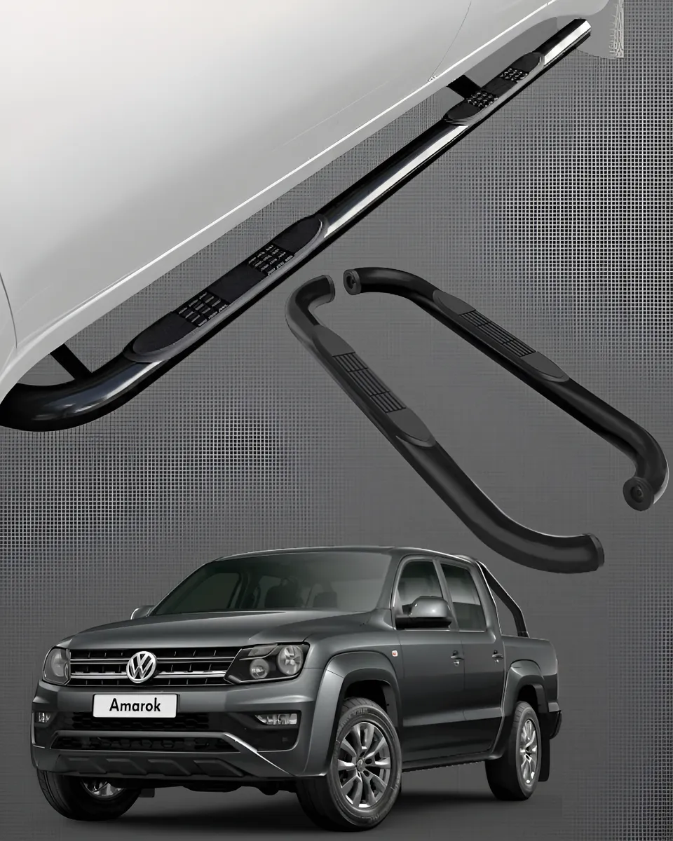Estribos Tubulares Para Volkswagen Amarok 2010 - 2024 Negros - Image 1