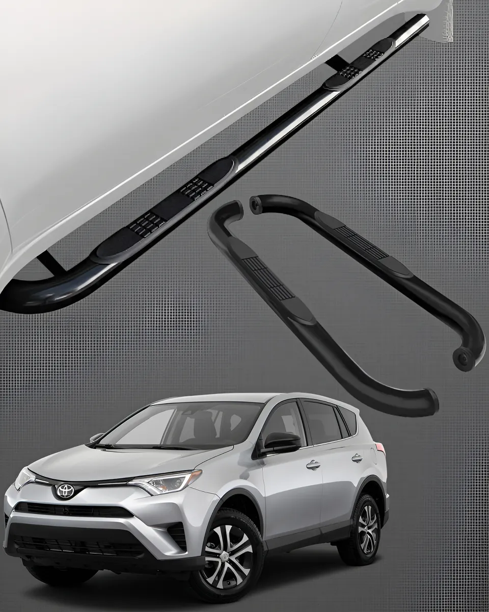 Estribos Tubulares Para Toyota Rav4 2016 - 2018 Suv Negros - Image 1