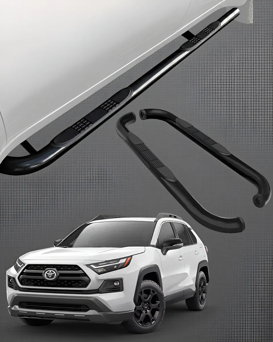 Estribos Tubulares Para Toyota Rav4 2019 - 2023 Suv Negros - Image 1