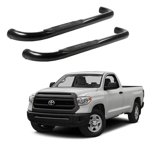 Estribos Redondos Toyota Tundra 2007 - 2022 Cab Sen Negros