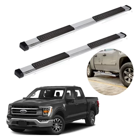 Estribos Serie 500 Para Ford F150 Lobo 2015 - 2022 Dob Cab