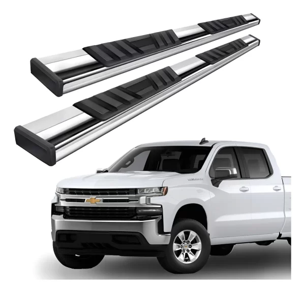 Estribos Serie 300 Acero Inoxidable Silverado 2019 - 2022
