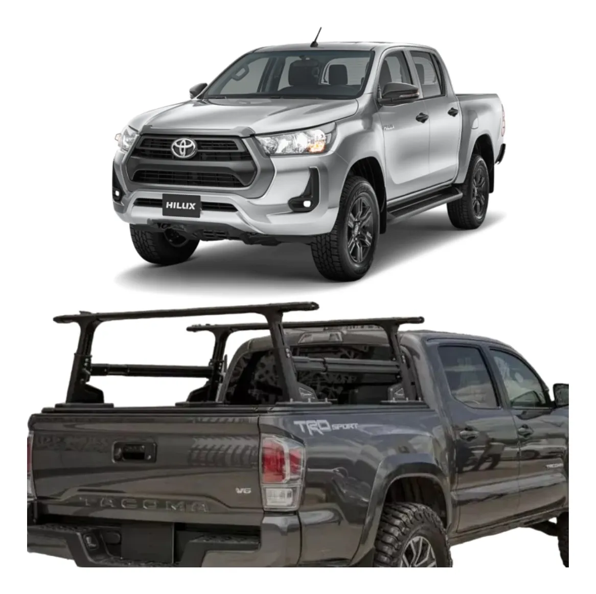 Barras Portaequipaje Rack De Carga Toyota Hilux 2015 - 2023 - Image 1