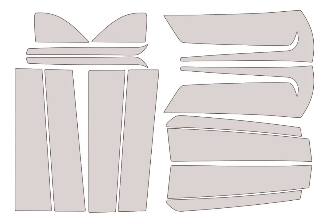 Protección Ppf Postes Exteriores Yukón Denali 2023 - Image 1