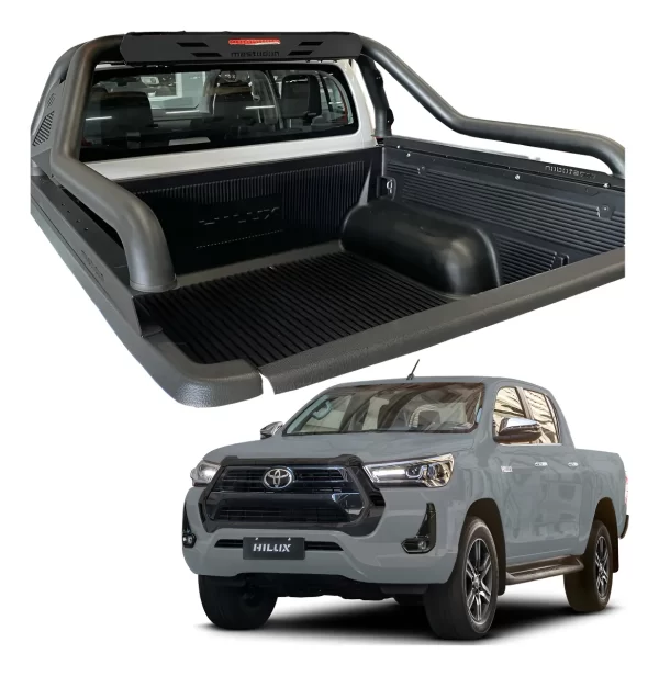 Roll Bar Rage Pasamanos Negro Toyota Hilux 2005 - 2022