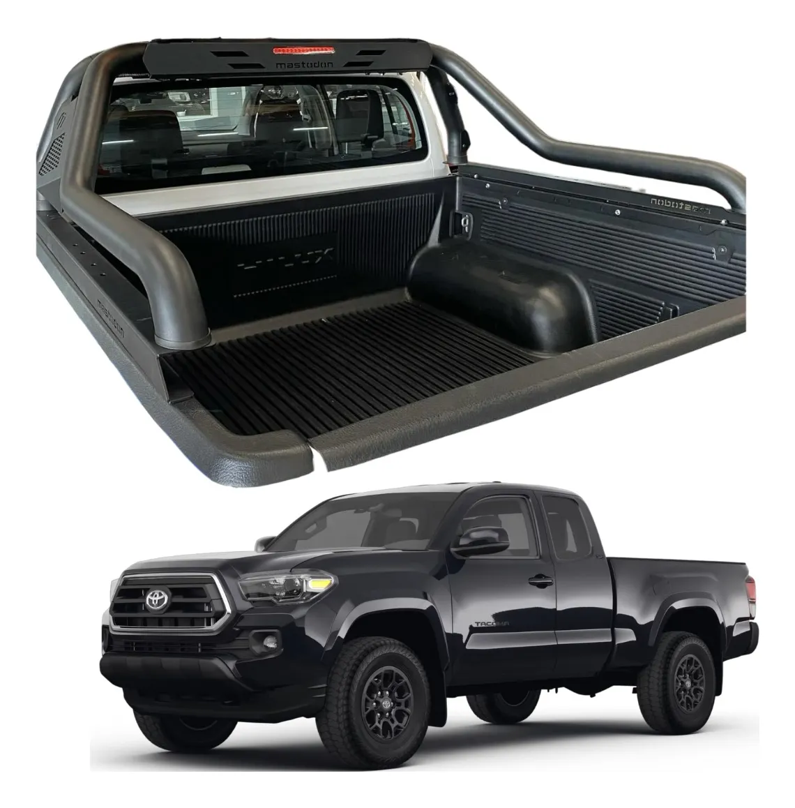 Roll Bar Rage Pasamanos Negro Toyota Tacoma 2005 - 2022 - Image 1