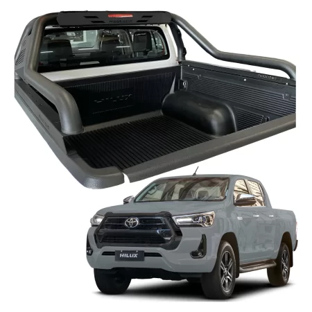 Roll Bar Rage Pasamanos Negro Toyota Hilux 2005 - 2022