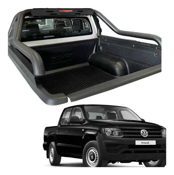 Roll Bar Rage Pasamanos Negro Volkswagen Amarok 2010 - 2022