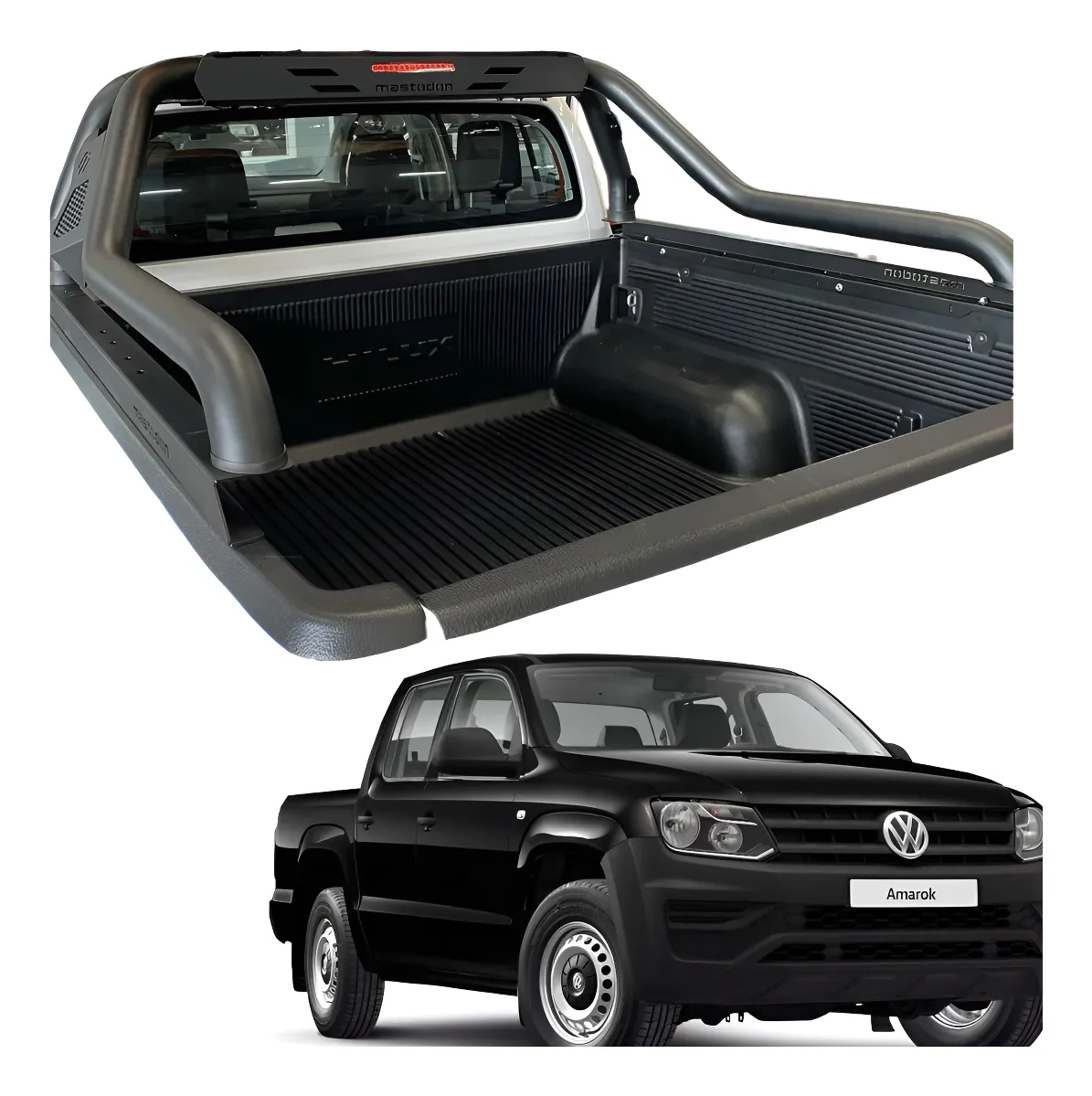 Roll Bar Rage Pasamanos Negro Volkswagen Amarok 2010 - 2022 - Image 1