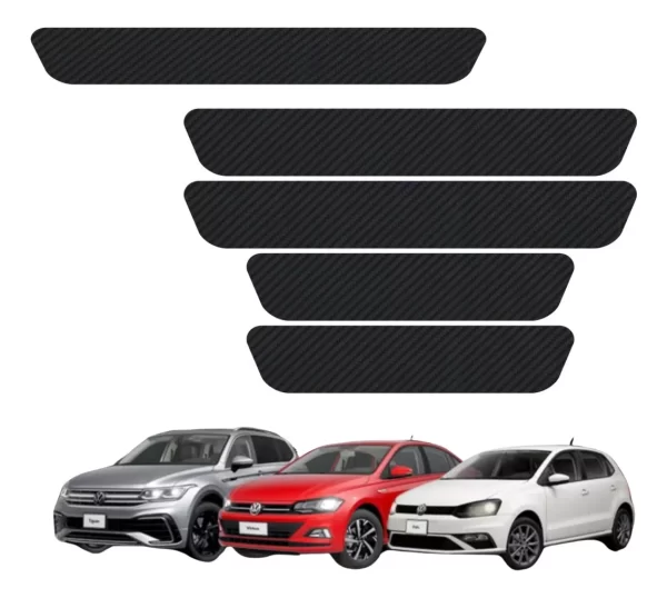 Protección Fibra De Carbono Para Estribos Y Cajuela Genérico