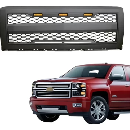 Parrilla Chevrolet Silverado 1500 Para 2014-2015 C/ Led