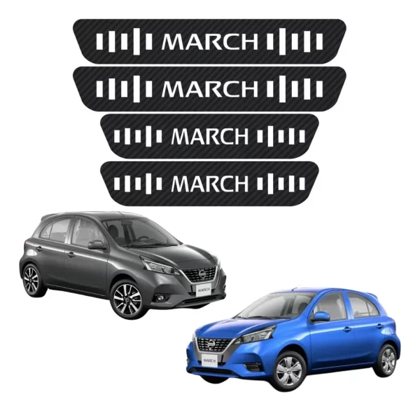 Cinta Protectora Bl Embellecedora Estribos Para Nissan March