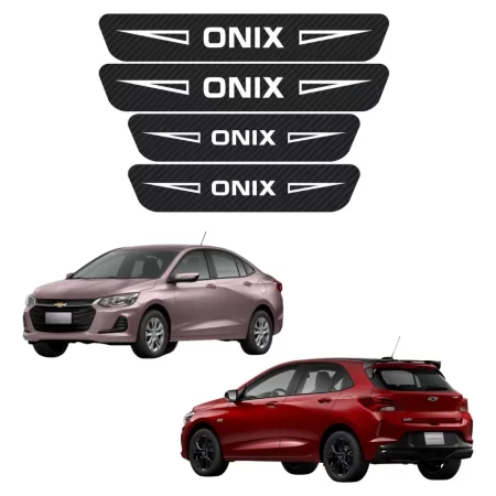 Sticker Protección De Estribos 4 Puertas Chevrolet Onix
