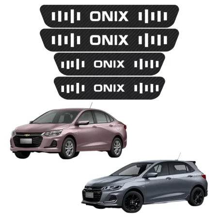 Sticker Protección De Estribos 4 Puertas Chevrolet Onix