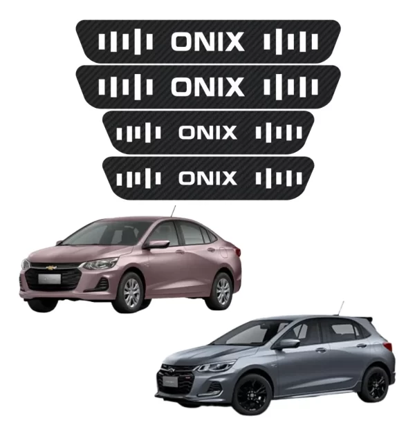 Sticker Protección De Estribos 4 Puertas Chevrolet Onix