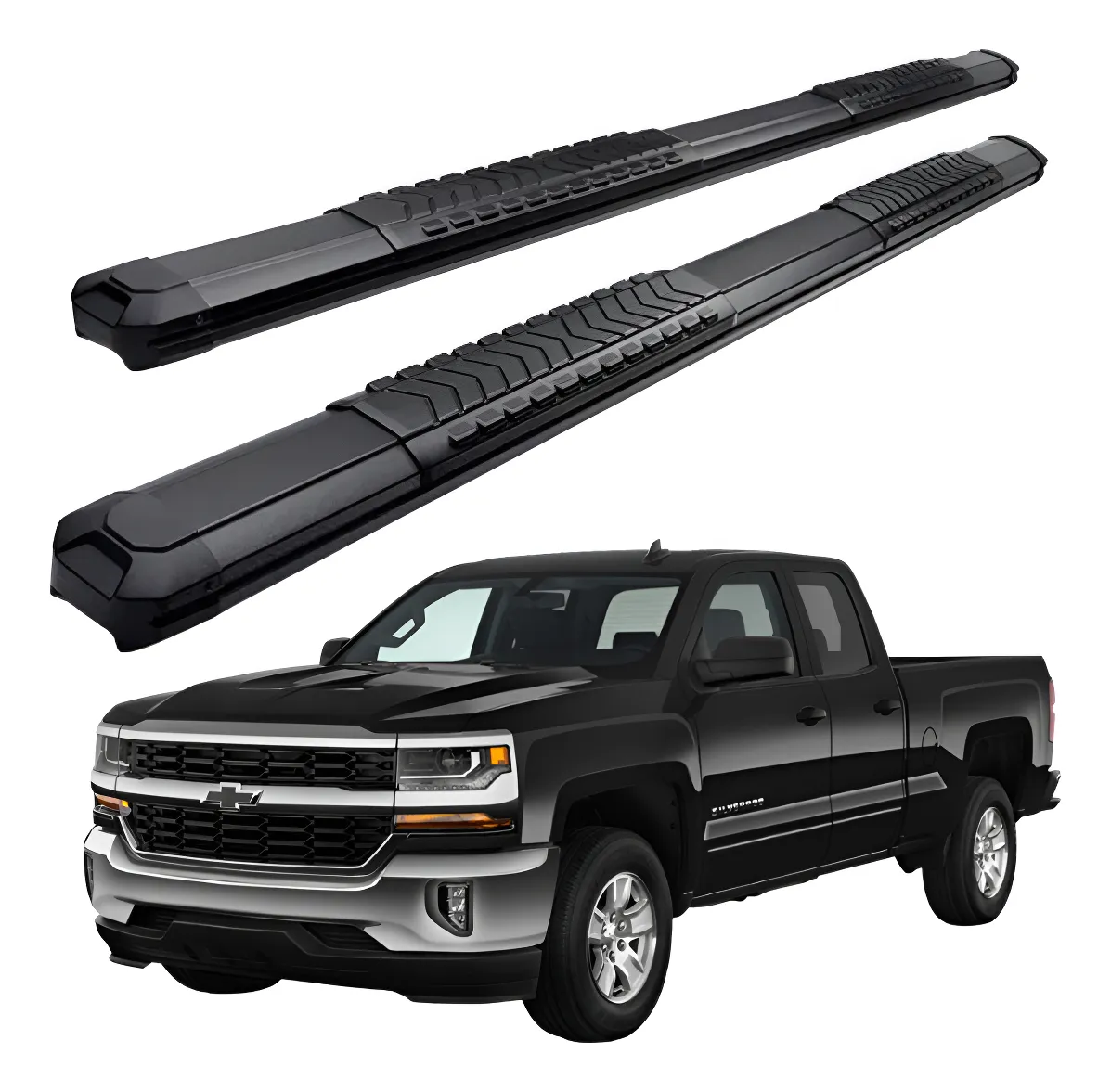 Estribos Serie 400 Para Chevrolet Silverado 2007 - 2018 - Image 1