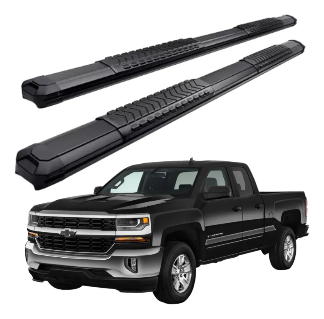 Estribos Serie 400 Para Chevrolet Silverado 2007 - 2018 - Image 1