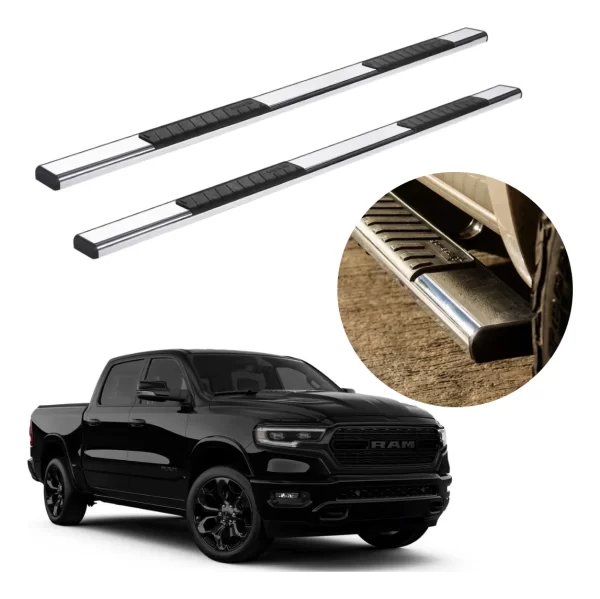 Estribos Serie 100 Cromados Ram 1500 Limited 2019 - 2023