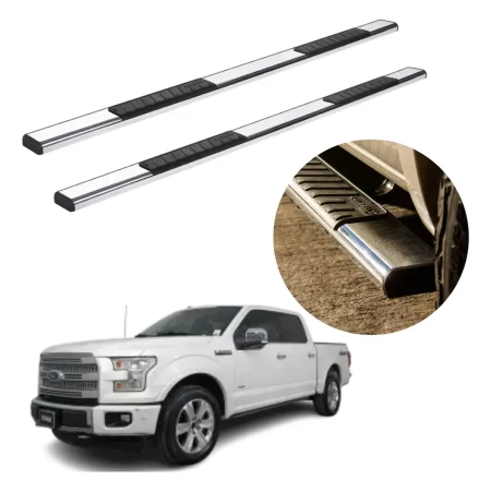 Estribos Platinum 100 Ford F150 Lobo 2004 - 2014 Doble Cab