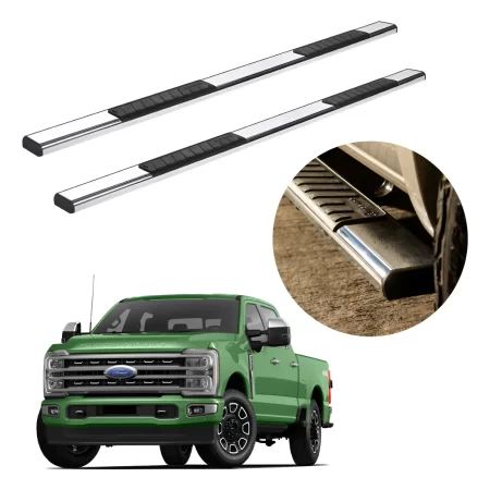 Estribos Serie 100 Cromados Para Ford Super Duty 2015 - 2024